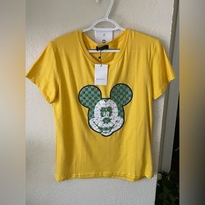 Yello Mickey Mouse Shirt💛